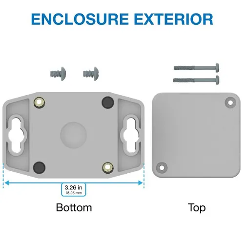 1.97" X 1.38" X 2.05" Shield Electronic Enclosure RBF22P04G10G