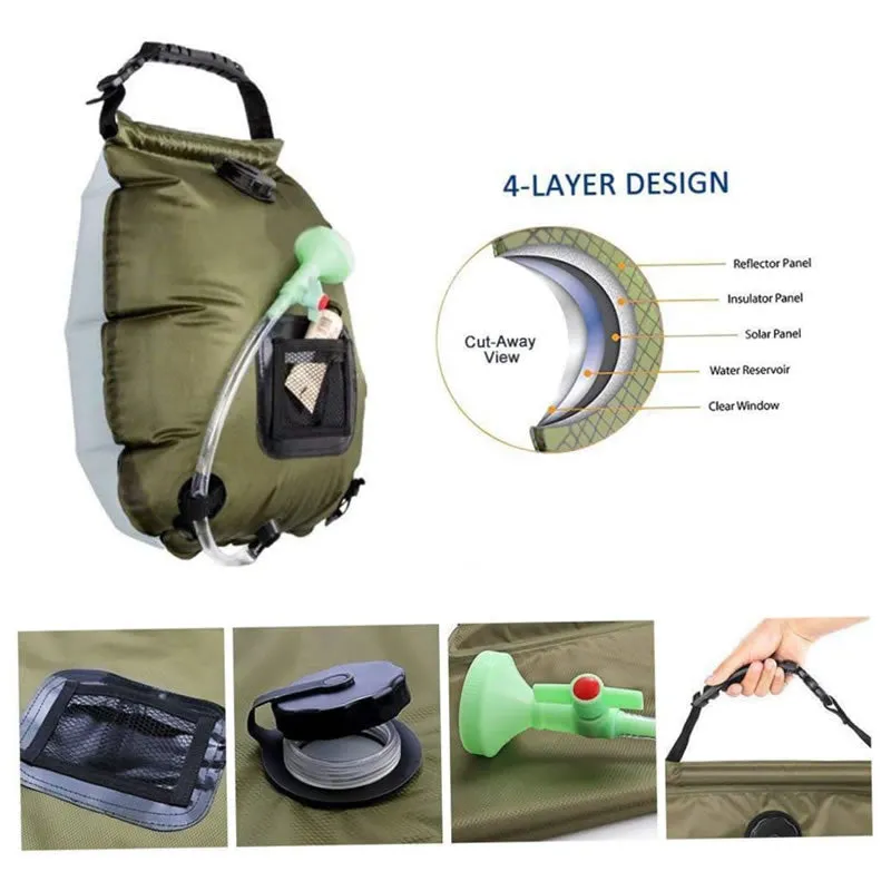 5-Gallons Camping Shower Bag Ti-53