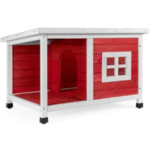 All-Weather Pet House w/Divider, Lid Roof