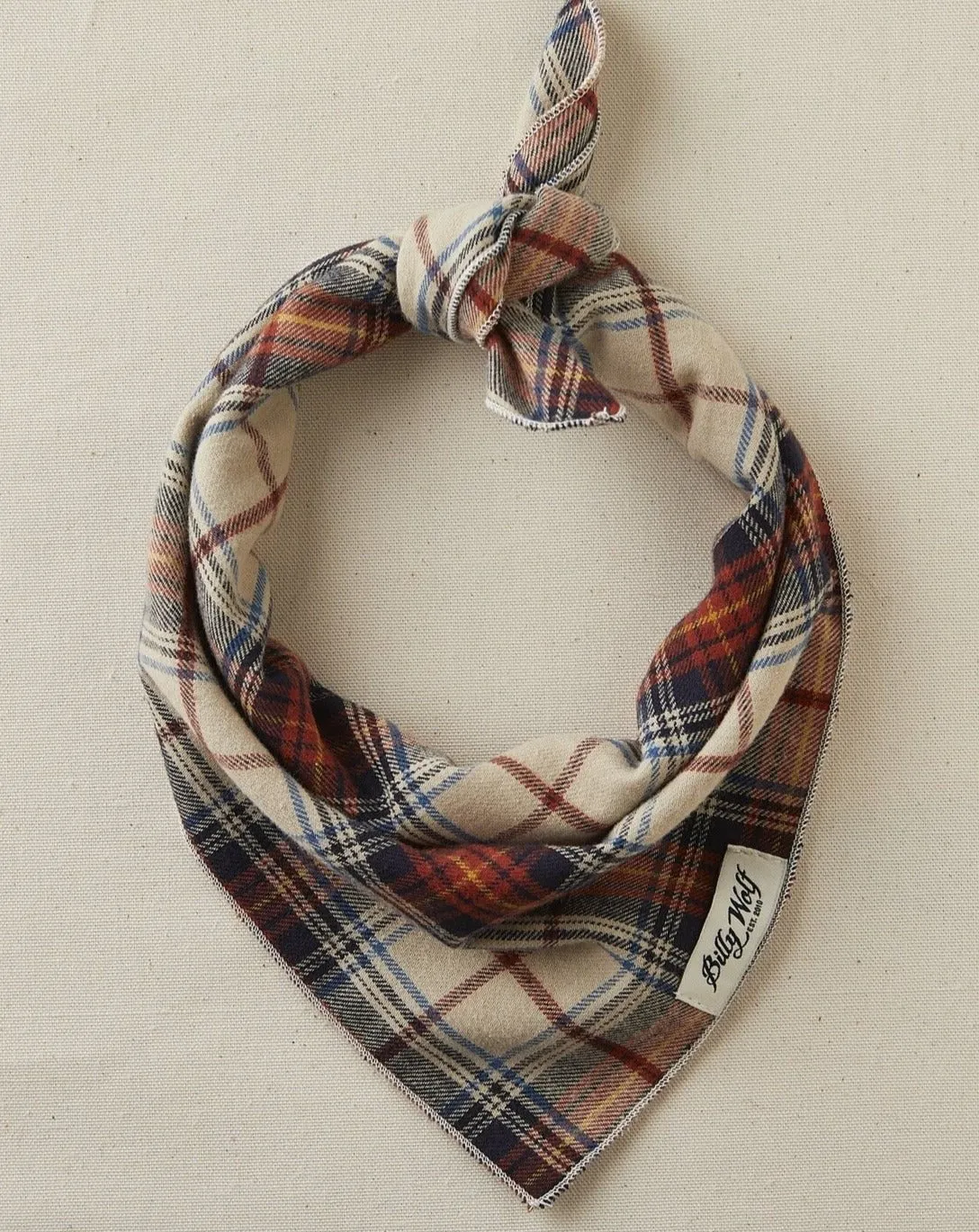 Banner Plaid Flannel Dog Bandana