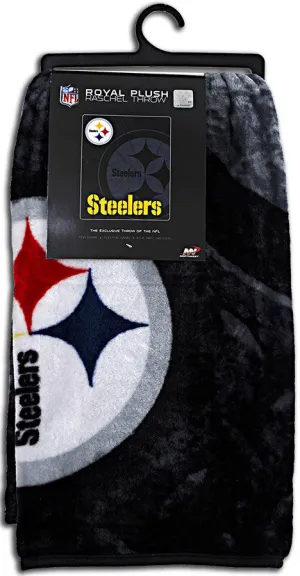 BCST2 Blanket - Raschel Jumbo - Pittsburgh Steelers