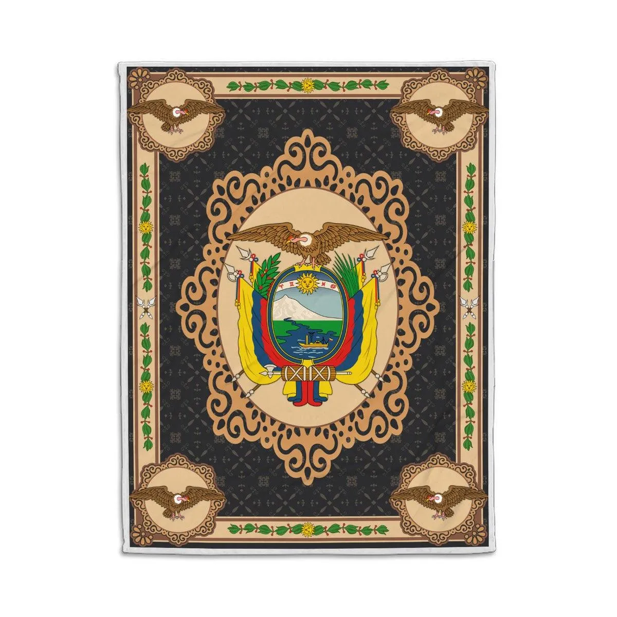 Blanket Ecuador Coat Of Arms