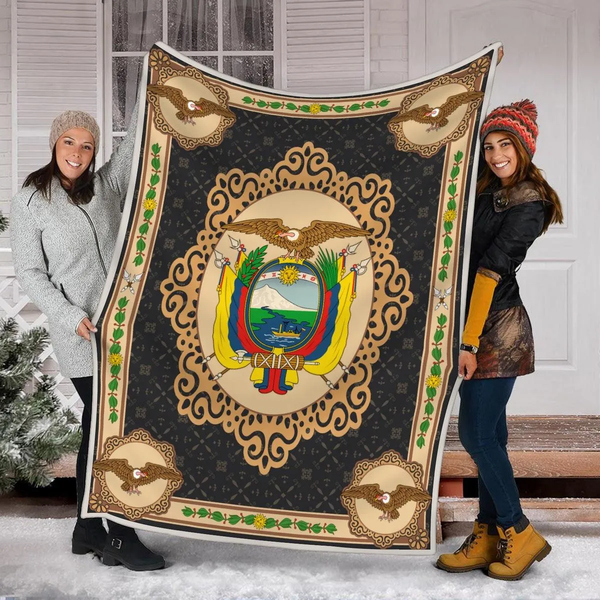 Blanket Ecuador Coat Of Arms