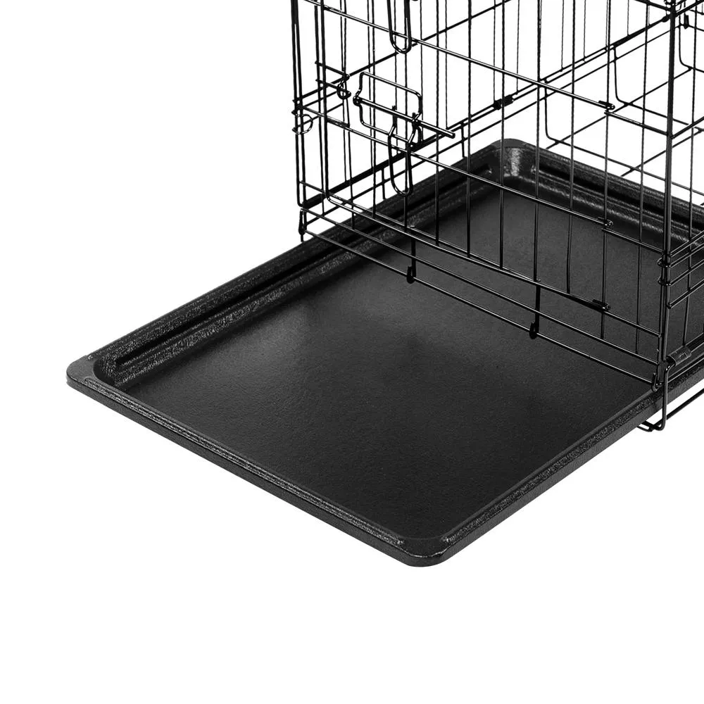 Dog Cage 24inch Pet Cage - Black