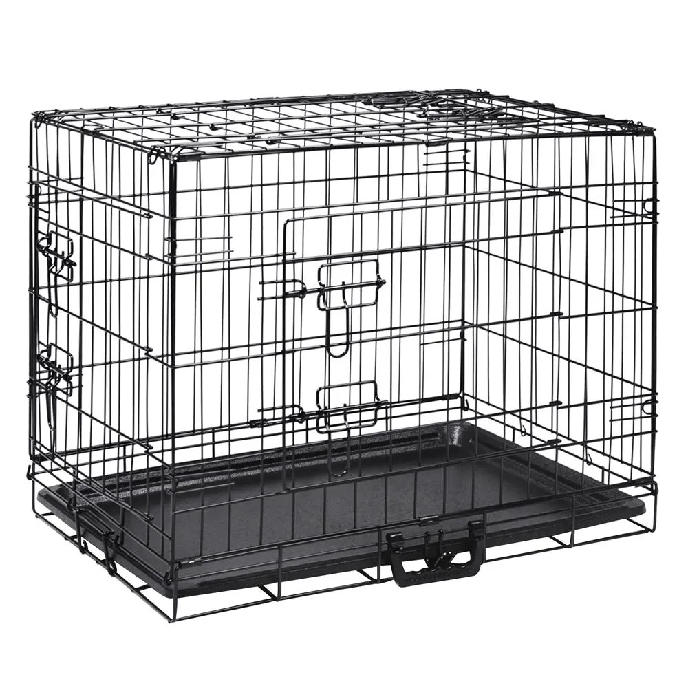 Dog Cage 24inch Pet Cage - Black