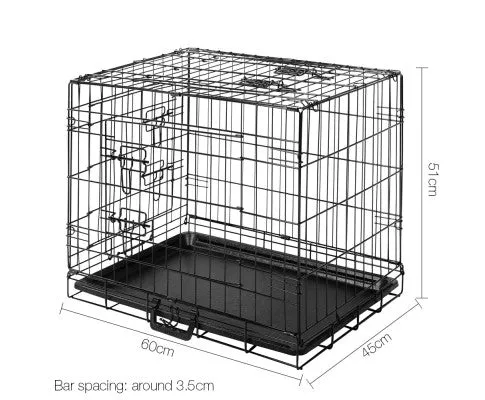 Dog Cage 24inch Pet Cage - Black