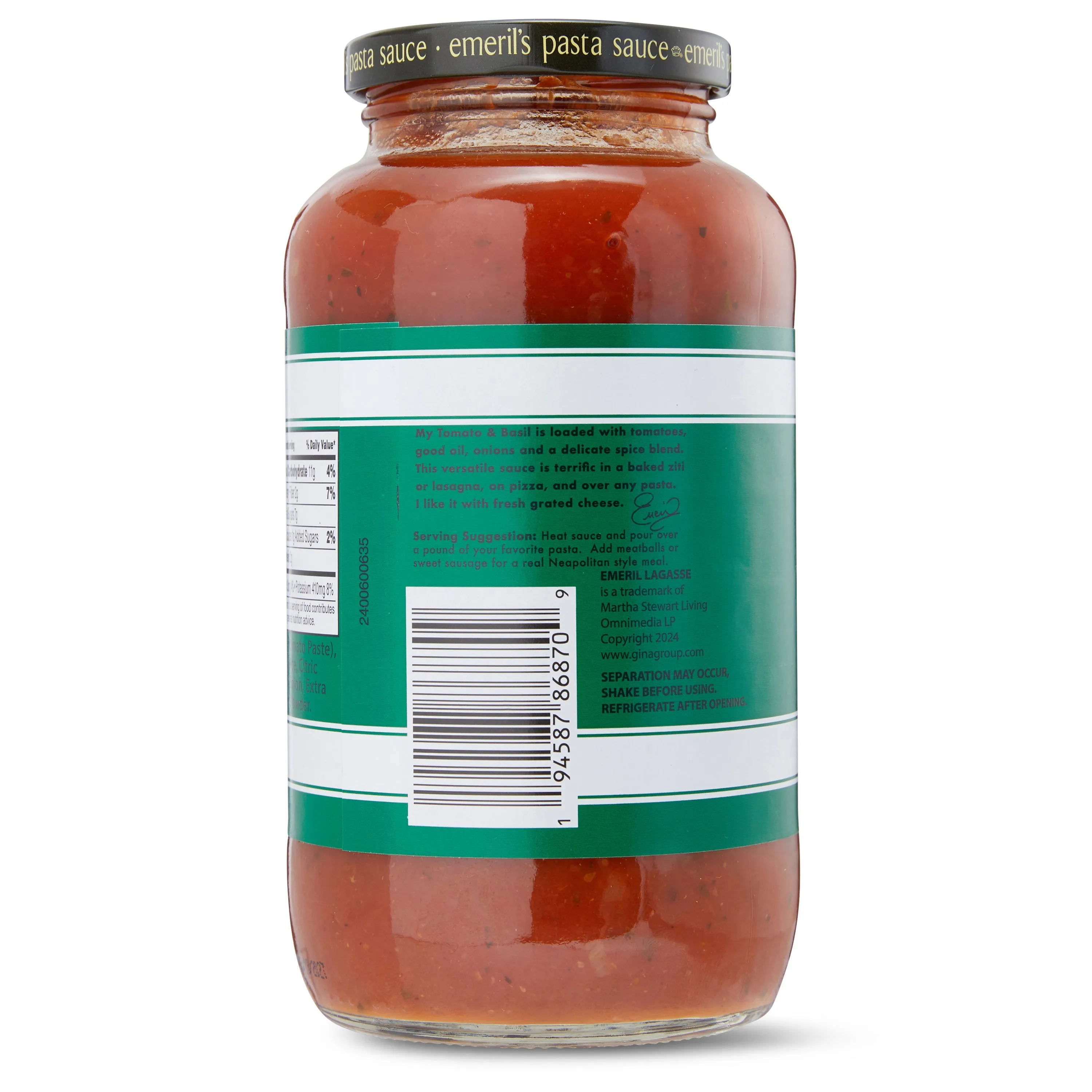 Emeril Lagasse Pasta Sauce Jar 25 Oz Gourmet Pasta Sauces: Arrabbiata, Marinara, Roasted Garlic, Tomato Basil, & Vodka Pasta Sauce Best for Homemade Pasta and Spaghetti Sauce