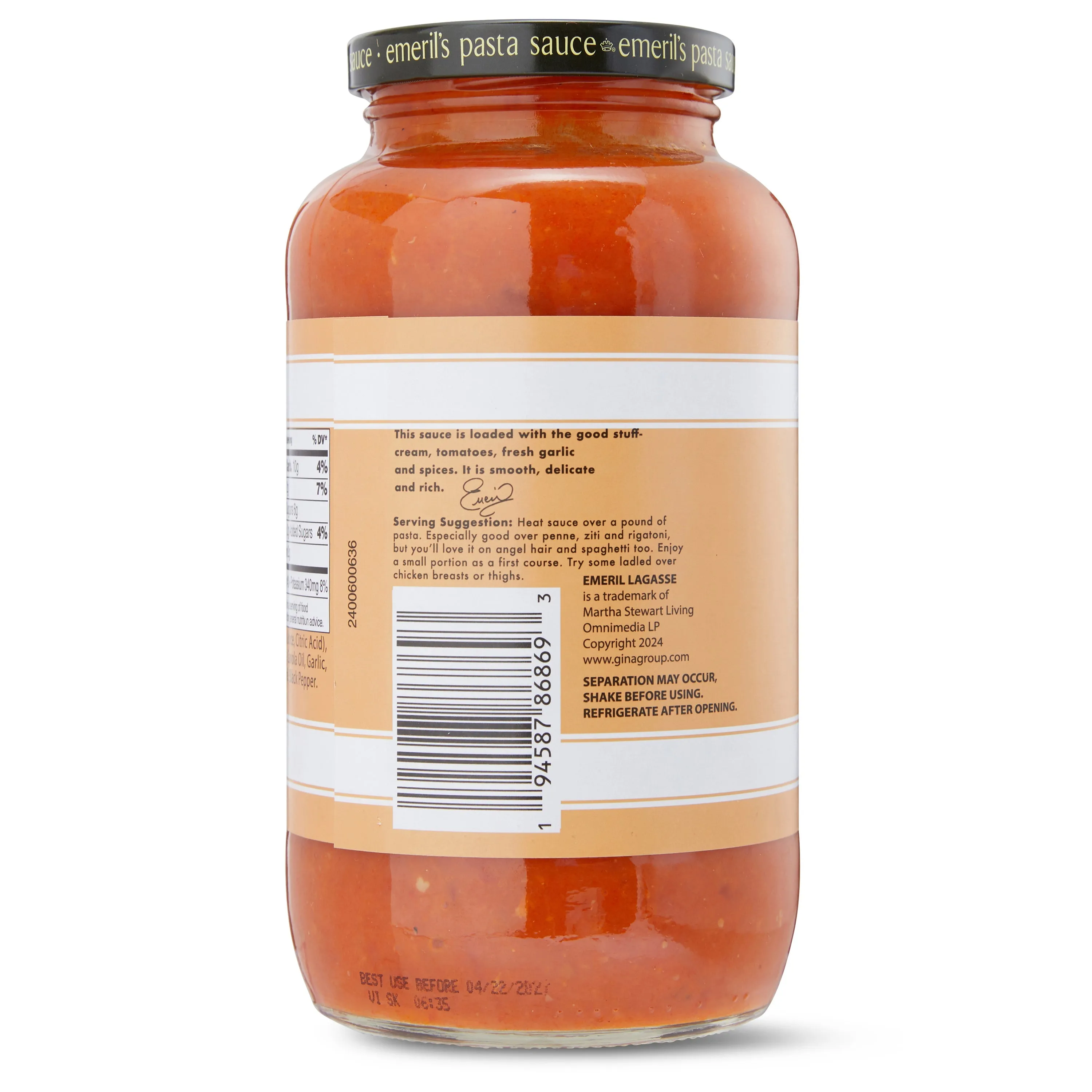 Emeril Lagasse Pasta Sauce Jar 25 Oz Gourmet Pasta Sauces: Arrabbiata, Marinara, Roasted Garlic, Tomato Basil, & Vodka Pasta Sauce Best for Homemade Pasta and Spaghetti Sauce