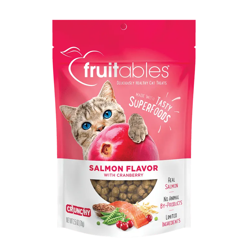 Fruitables Cat Crunchy Treats Salmon & Cranberry 70g