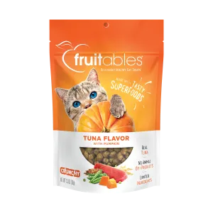 Fruitables Cat Treats Crunchy Tasty Superfoods Tuna with Pumpkin 2.5oz