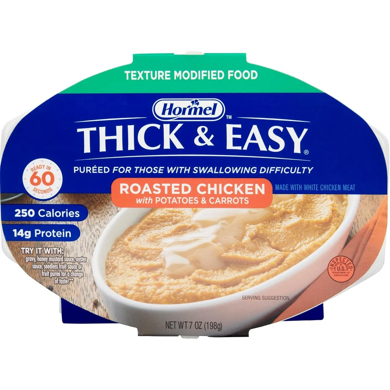 Hormel Thick & Easy Purees, Roasted Chicken, Case/7