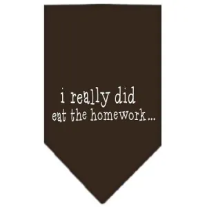 I really did eat the Homework Screen Print Bandana Cocoa Large