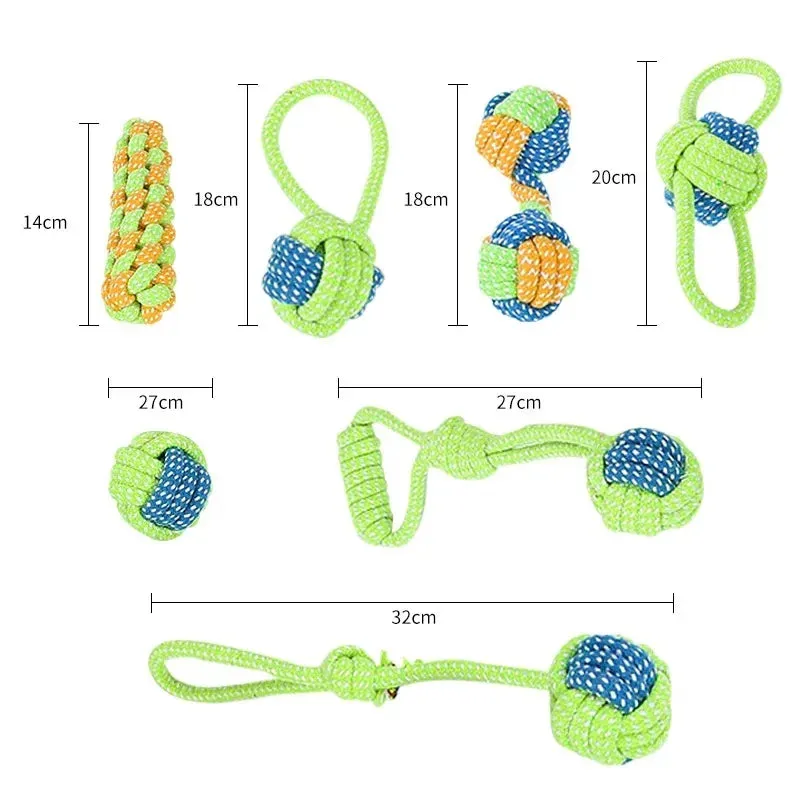 Interactive Cotton Rope Dog Toy with Dental Care Benefits