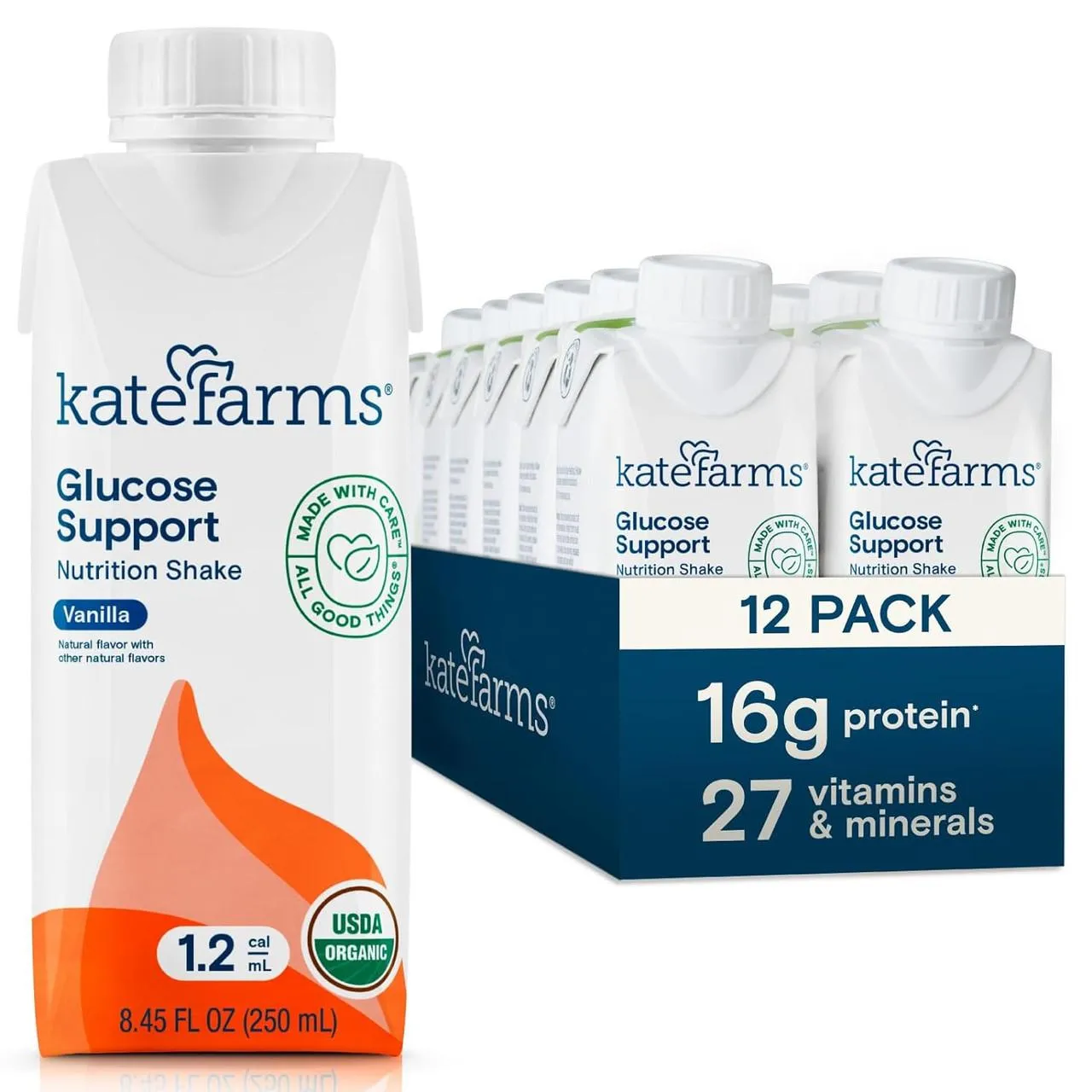 Kate Farms Glucose Support 1.2, Vanilla, CS/12