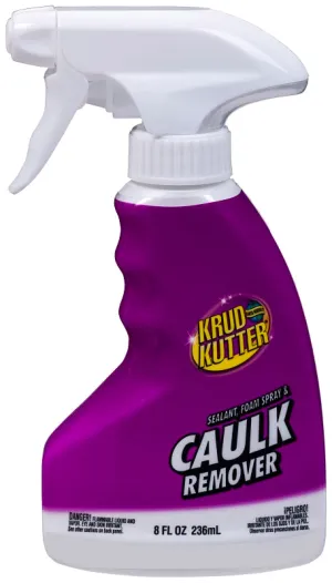 Krud Kutter 336246 Caulk Remover, Liquid, Solvent-Like, Slight Yellow, 8 oz, Bottle :EA: QUANTITY: 1