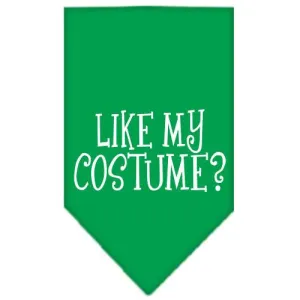 Like my costume? Screen Print Bandana Emerald Green Large