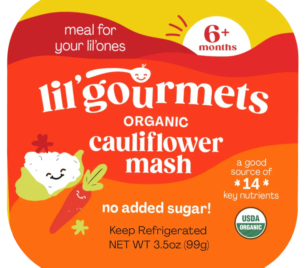 Lil Gourmets - Toddler Food Coconut Cauliflower, 3.5 Oz - Pack of 8