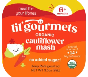 Lil Gourmets - Toddler Food Coconut Cauliflower, 3.5 Oz - Pack of 8