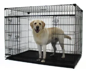 Lucky Dog 54” Slyder™ Crate with Sliding Side Door