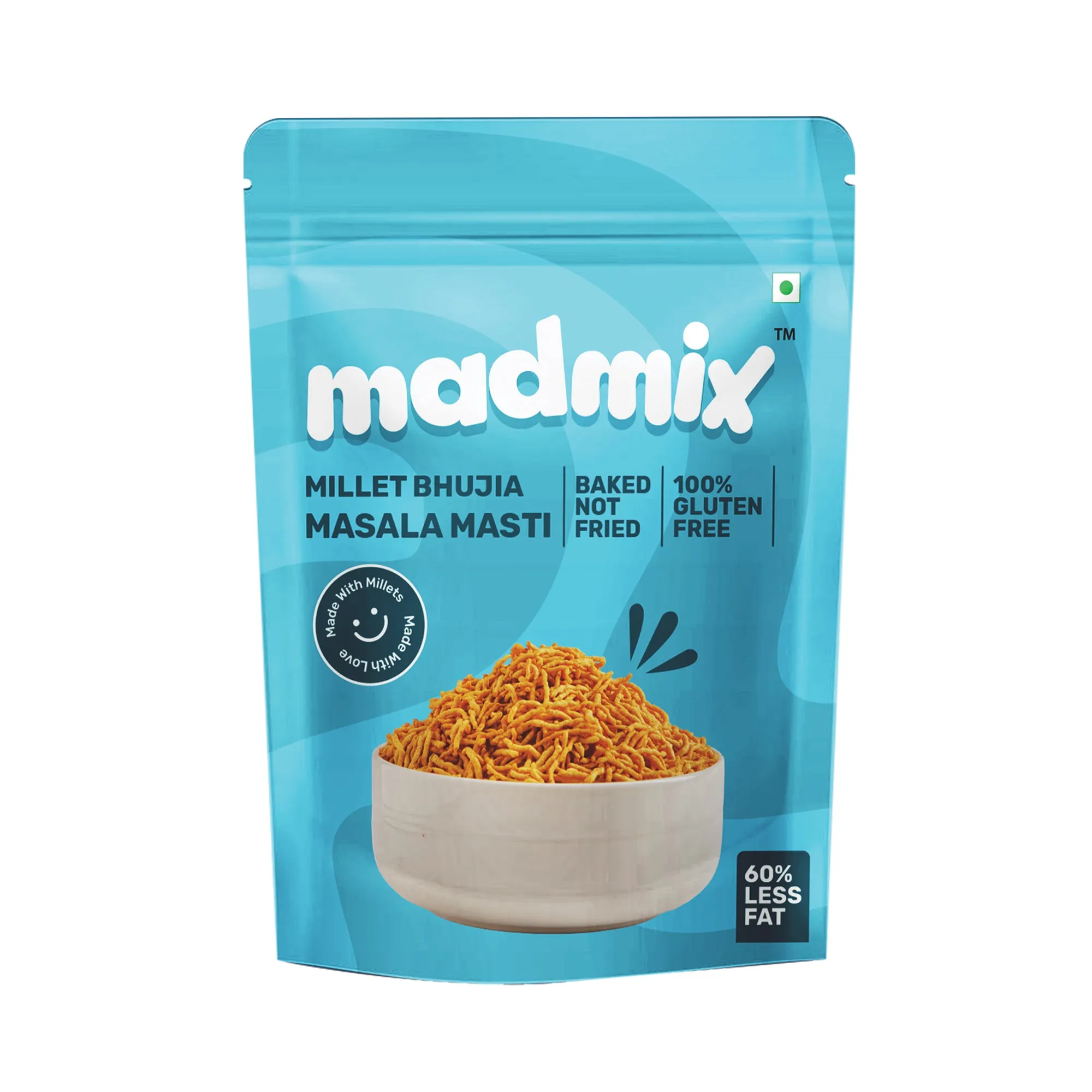 Madmix Assorted Bhujia Combo - Jowar Bhujia 125 Grams Each (Pack of 3)