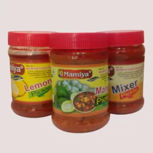 Mamiya Pickles Combo – 3 Delicious Flavors (Lemon, Mixer, Mango) - 300g Each