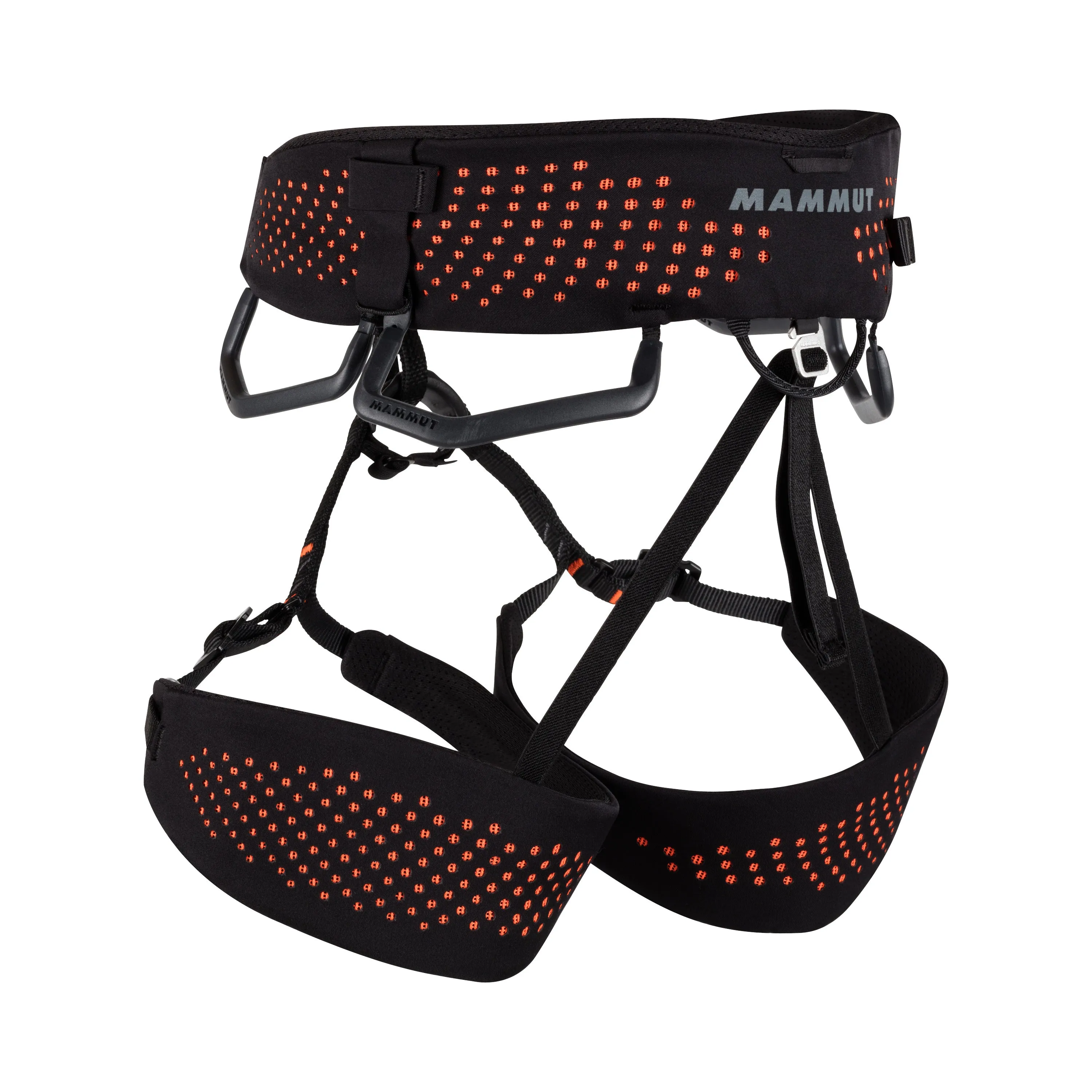 Mammut Comfort Fast Adjust Harness (Black-Safety Orange)