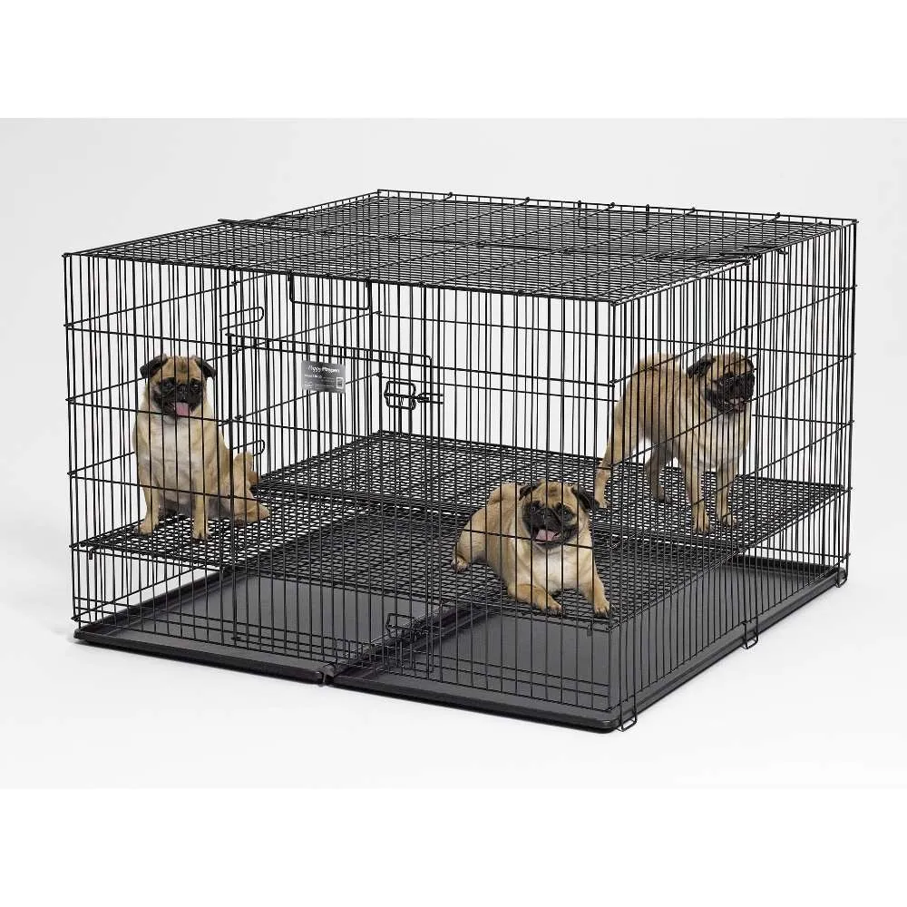 Midwest Puppy Playpen with Plastic Pan and  Floor Grid