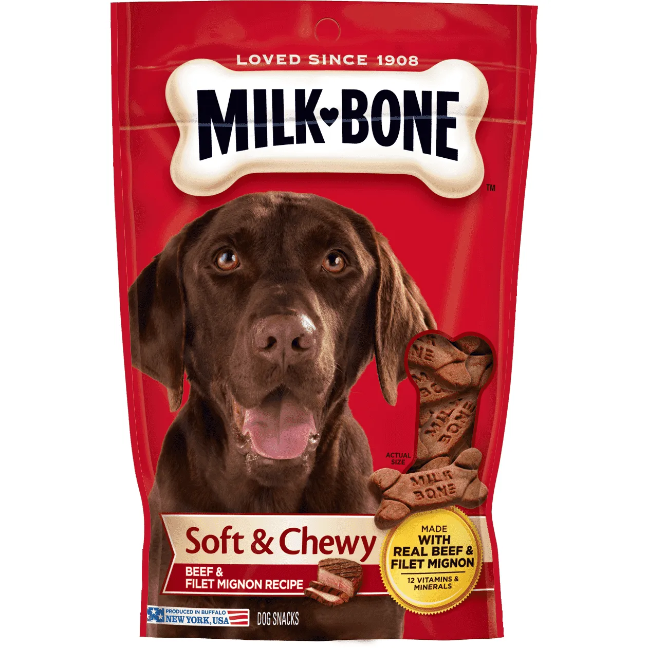 Milkbone Treats Soft & Chewy Filet Mignon