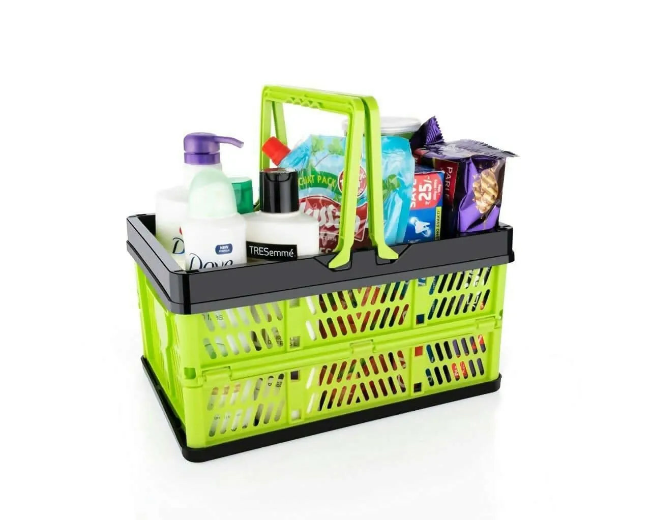 Multipurpose Folding Basket for Shopping & Storage (Size: 30 x 20 x 15 cm)