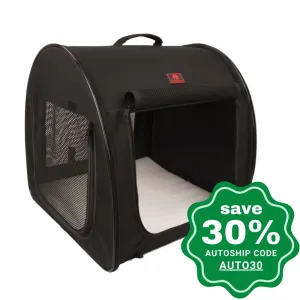 One for Pets - Folding Fabric Kennel - Black - Single