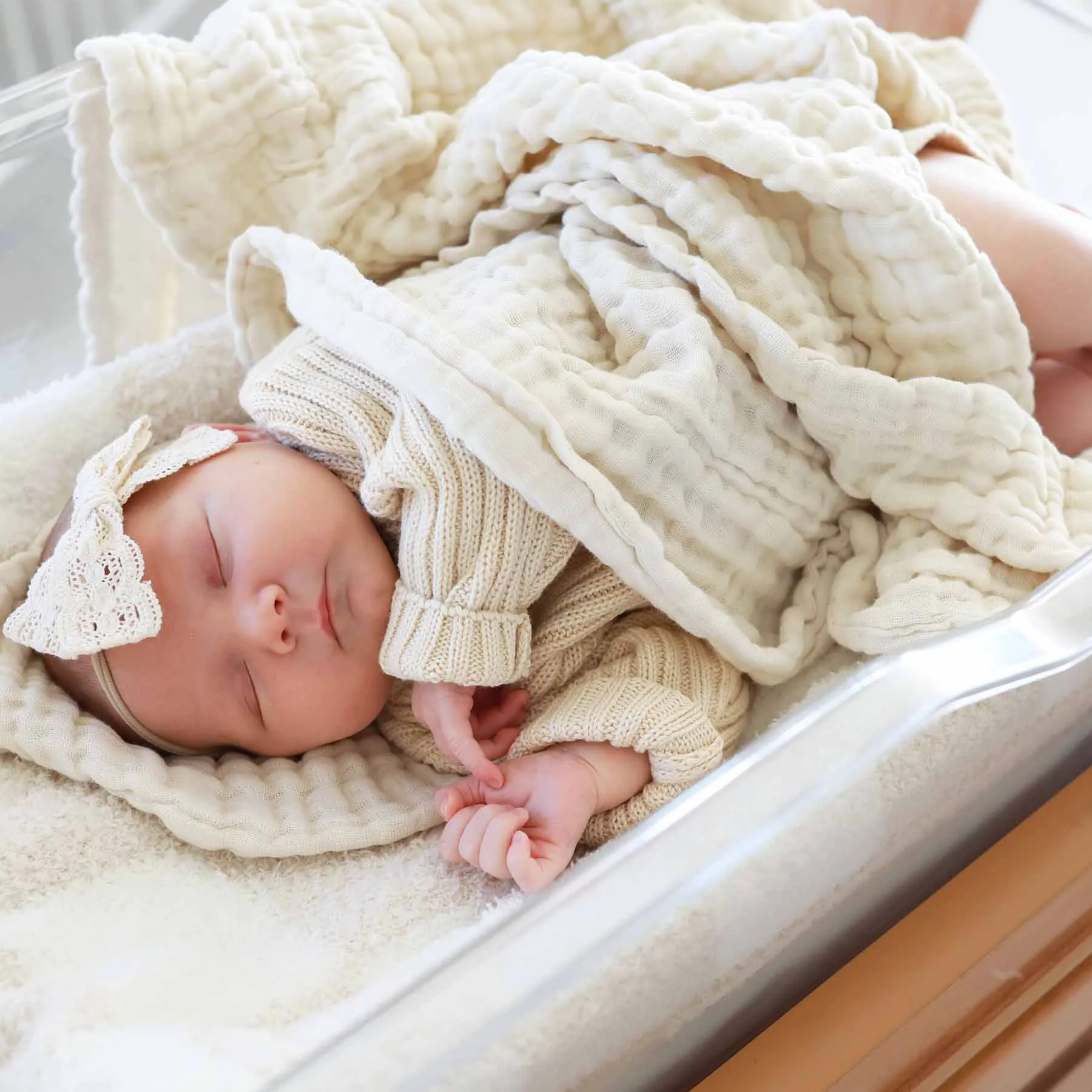 Organic Cotton Gauze Swaddle Blankets