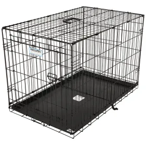 Precison Pet 41276/21944 Pet Kennel, 34 in OAL, 22 in OAW, 25 in OAH, Epoxy-Coated, Black :EA: QUANTITY: 1