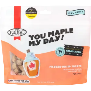 Primal Freeze-Dried Raw Dog Treats You Maple My Day