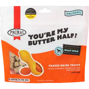 Primal Freeze-Dried Raw Dog Treats You're My Butter Half