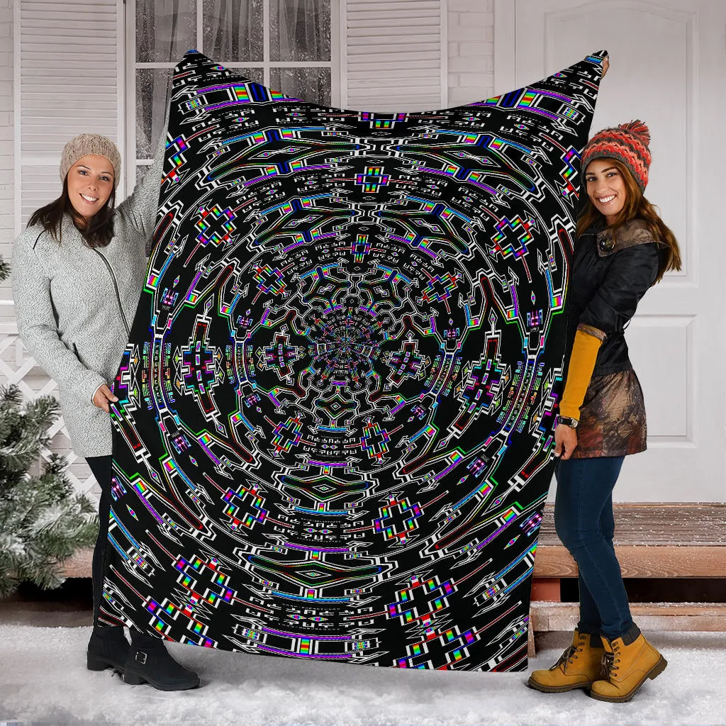 Prismatic Flow Micro Fleece Blanket