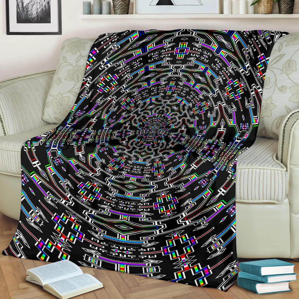 Prismatic Flow Micro Fleece Blanket