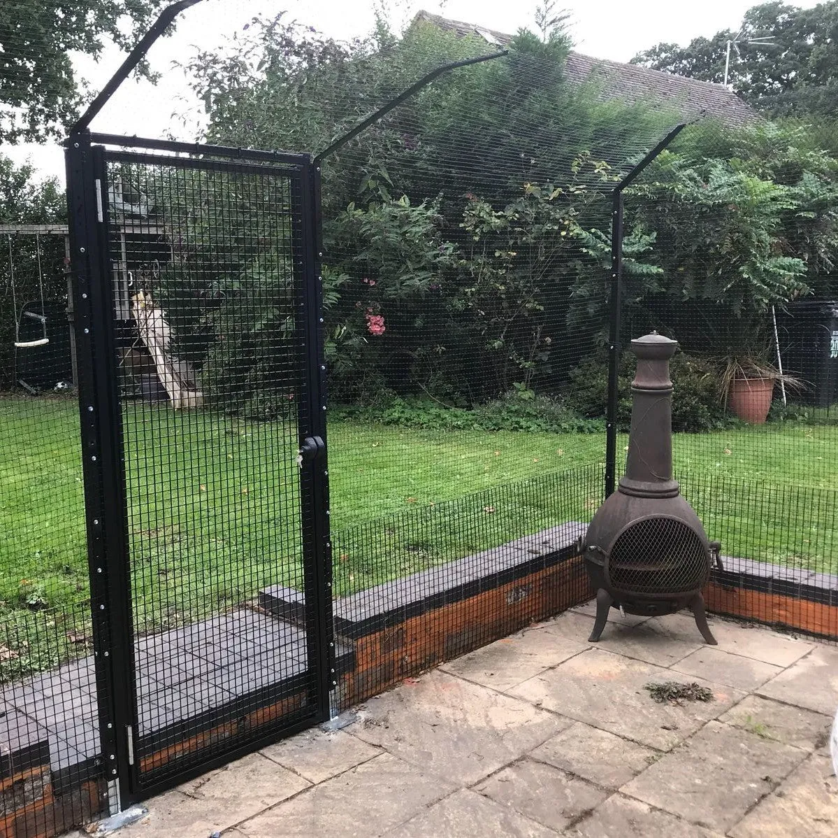 ProtectaPet® Single Cat Enclosure Gate for Patio