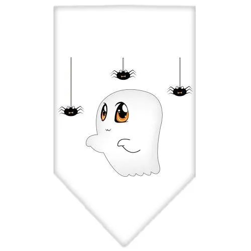 Sammy The Ghost Screen Print Bandana White Large