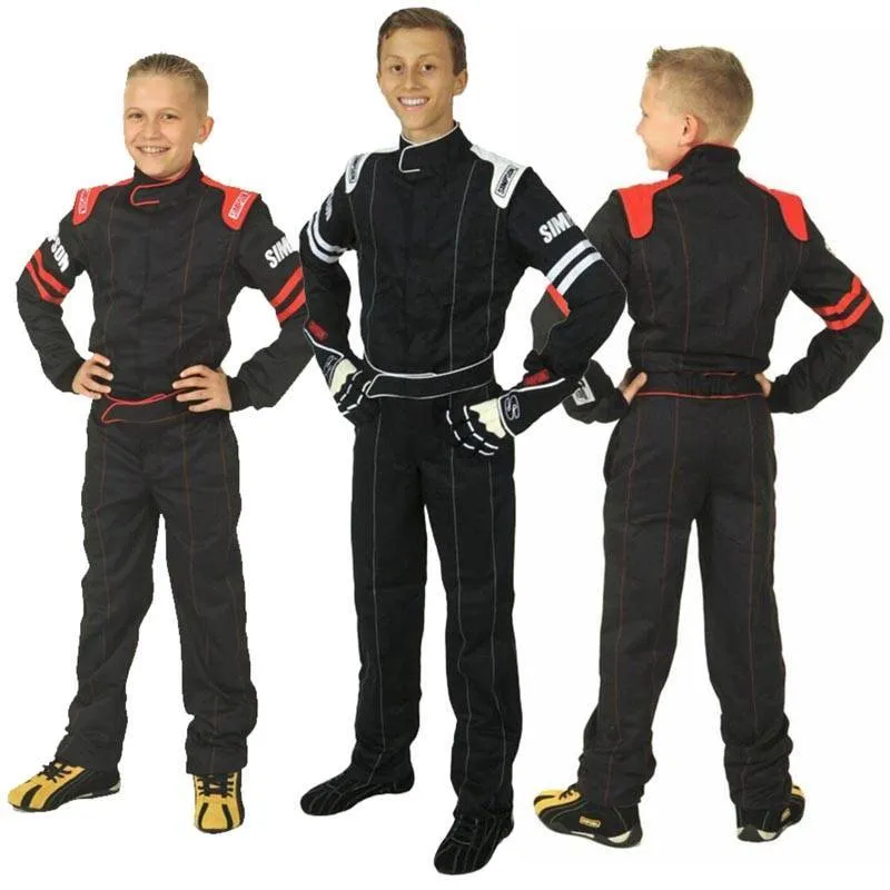 Simpson Legend II Youth Racing Suit - Black/White