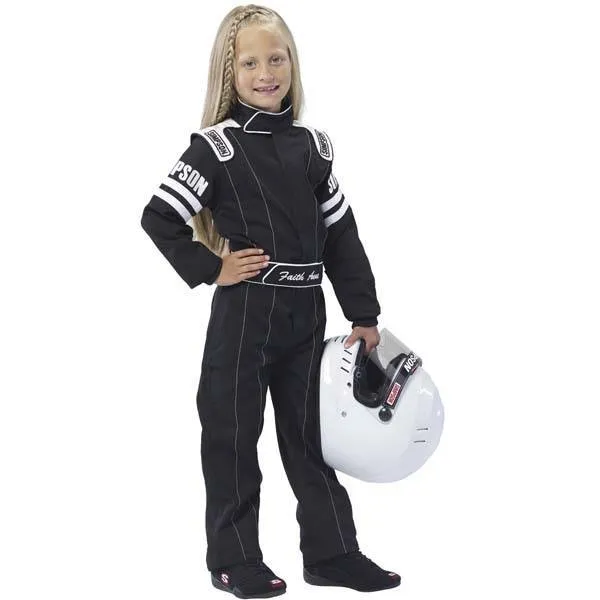 Simpson Legend II Youth Racing Suit - Black/White