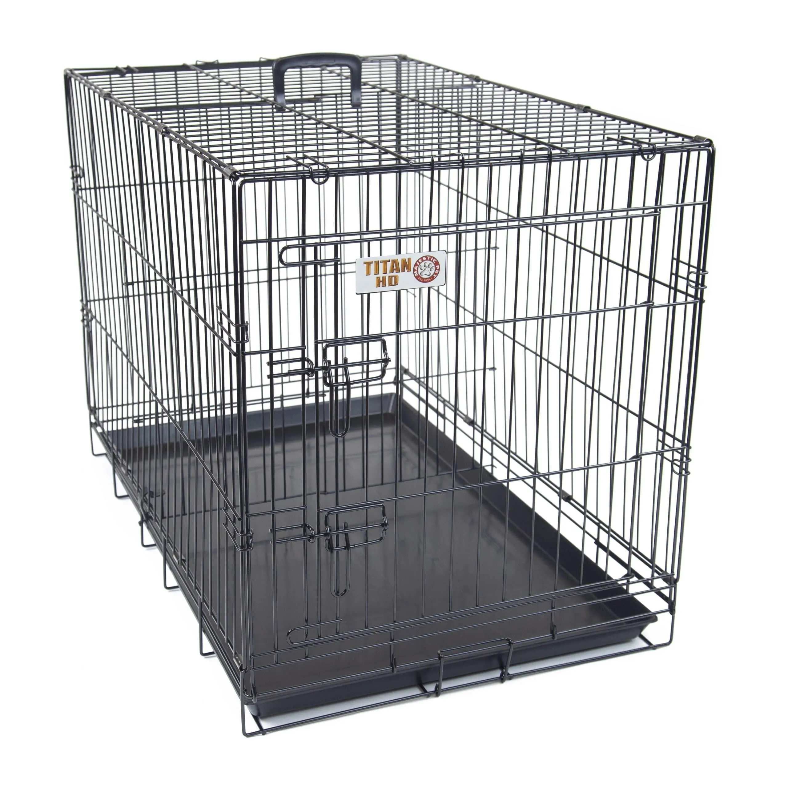 Single Door Crate Black