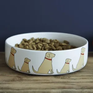 Sweet William - Yellow Labrador Dog Bowl