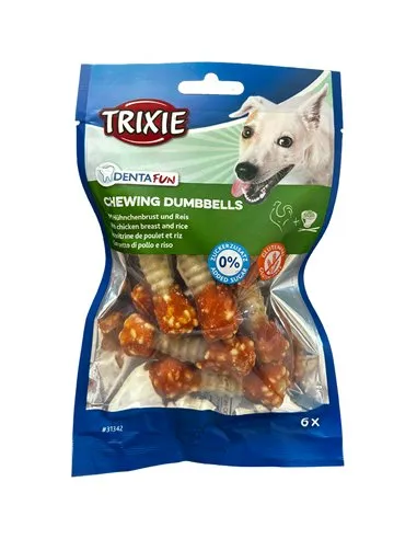 Trixie Dentafun Chewing Dumbbells Chicken&Rice Dogs 100g