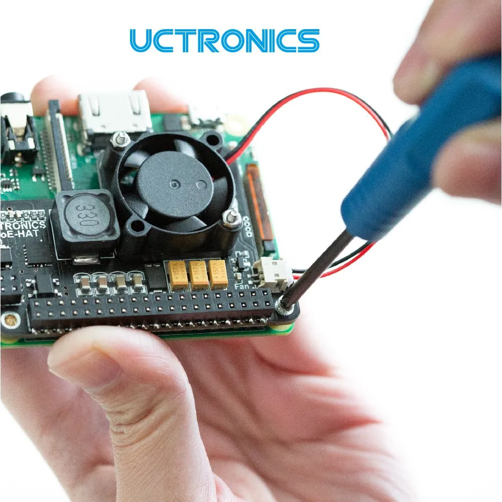 UCTRONICS PoE HAT for Raspberry Pi 4 With Fan