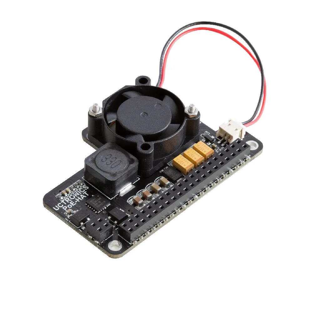 UCTRONICS PoE HAT for Raspberry Pi 4 With Fan