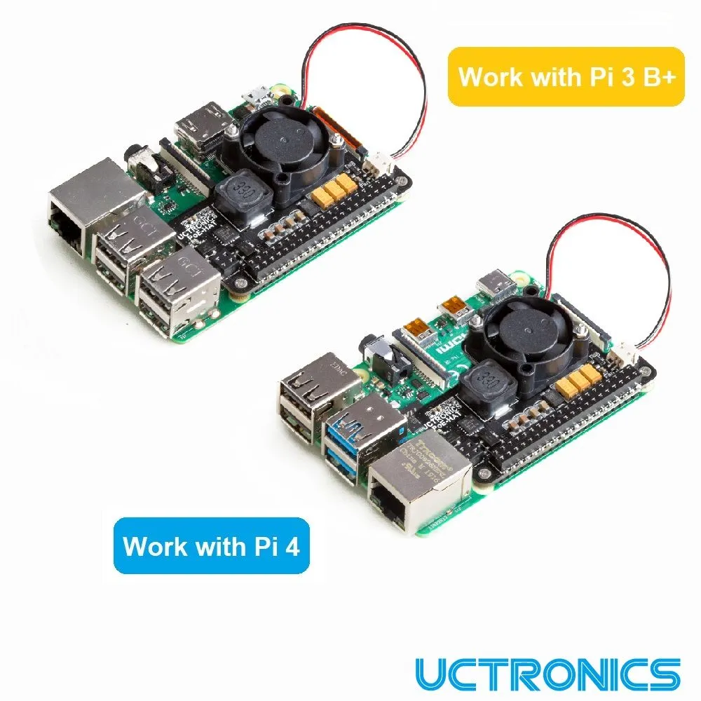 UCTRONICS PoE HAT for Raspberry Pi 4 With Fan