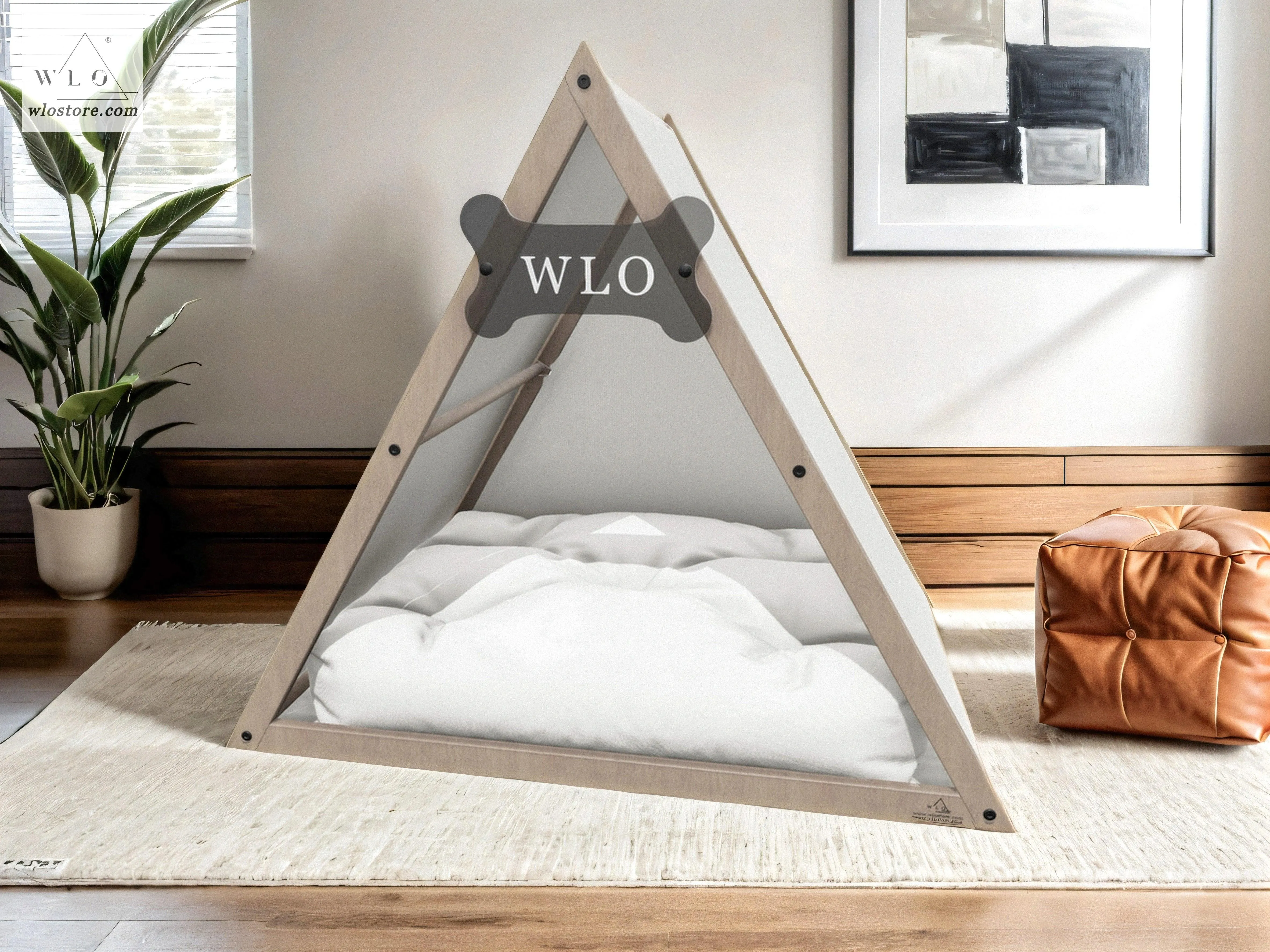 WLO® Natural Lakota Modern Dog House