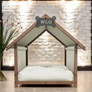 WLO® Walnut Basic Plus Modern Dog House