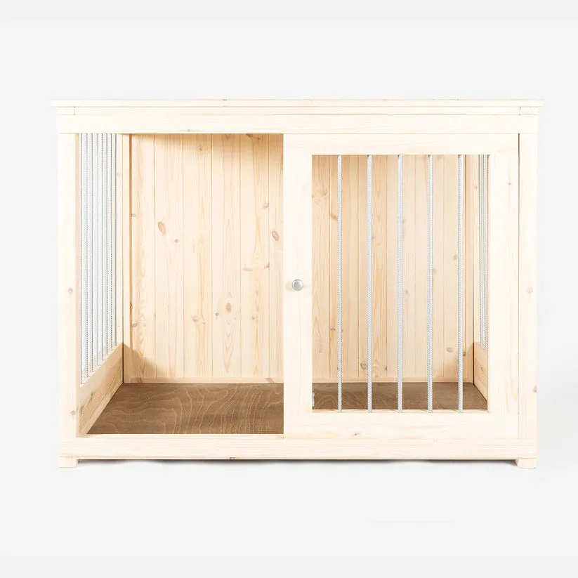 Wooden Sliding Door Salcombe Dog Crate